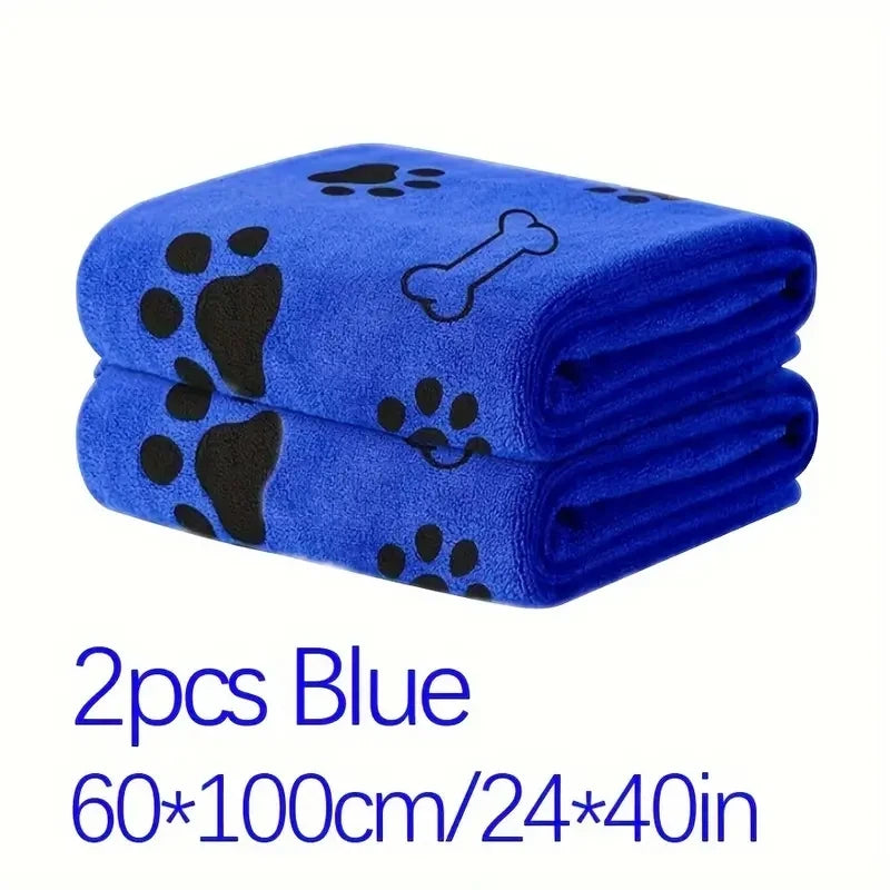2pcs Soft Microfiber Towels ; Quick Dry,  Bath Towels;