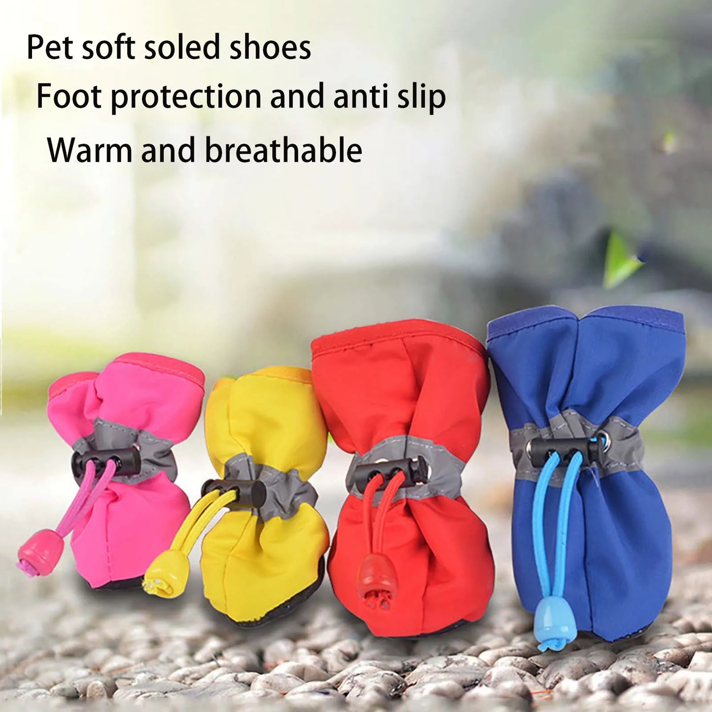 Dog Shoes That Don'T Fall Off;  Non-Slip;