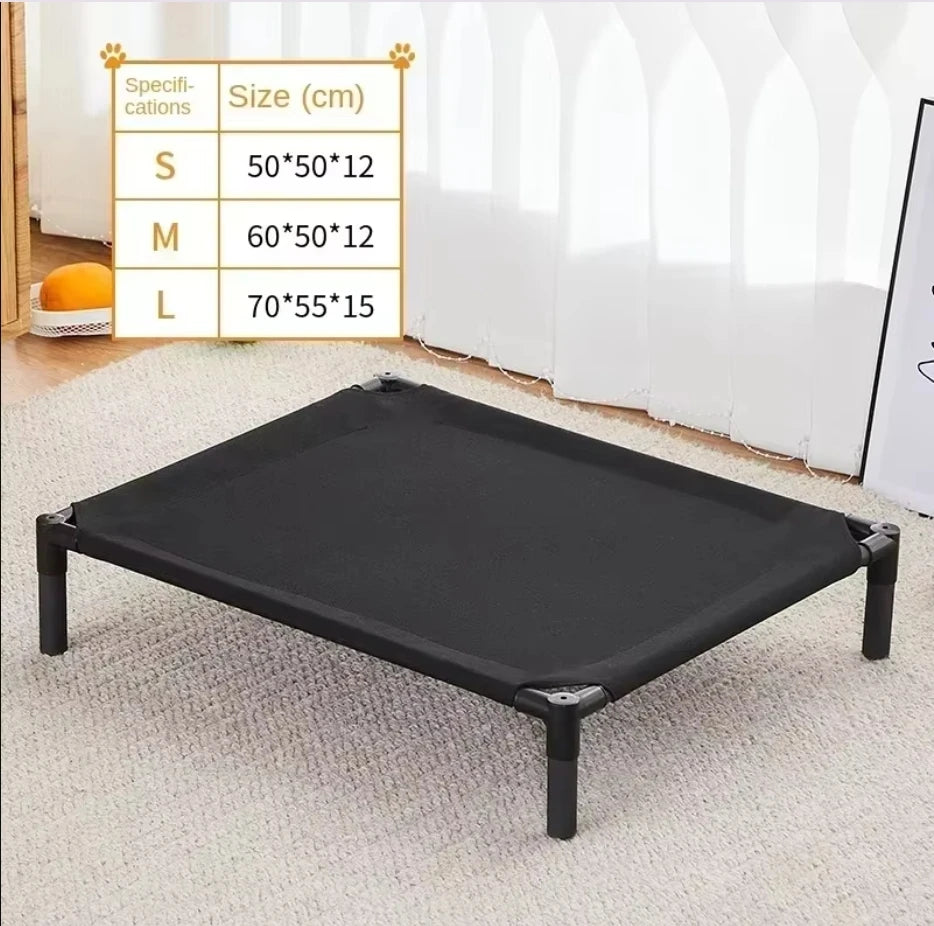 Elevated Dog Bed ; Portable Folding Pet Camping Bed;, Breathable Washable for Indoor Outdoor;
