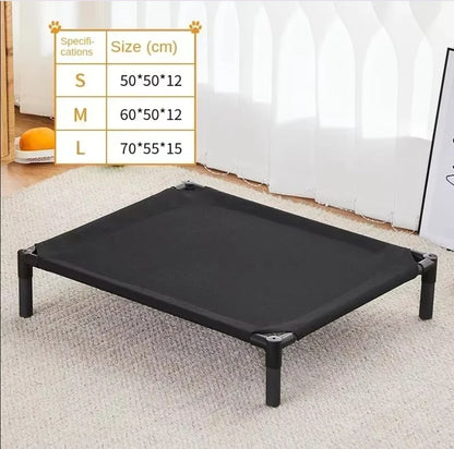 Elevated Dog Bed ; Portable Folding Pet Camping Bed;, Breathable Washable for Indoor Outdoor;