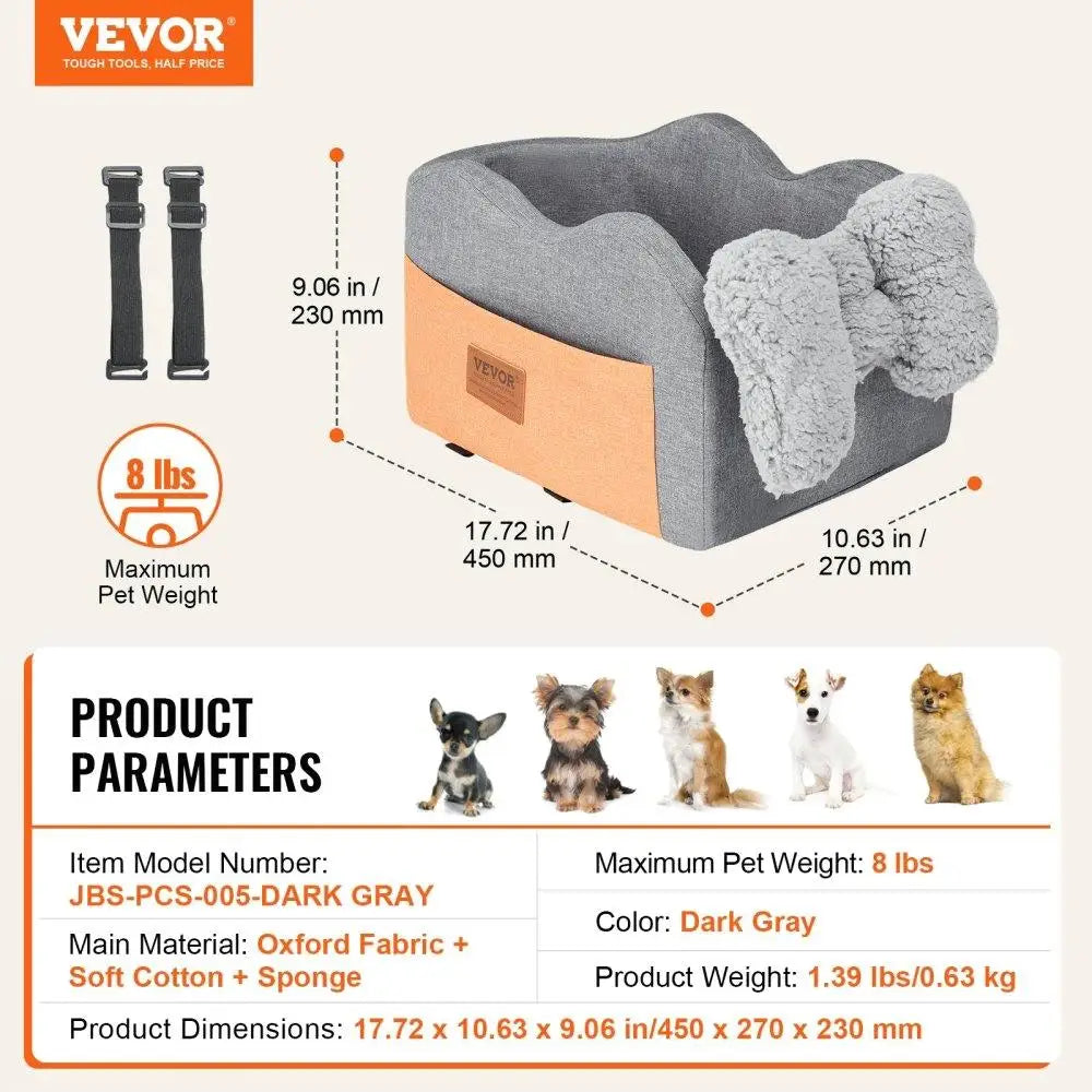 Dog Car Seat Booster Sm. dogs max. 12 lbs