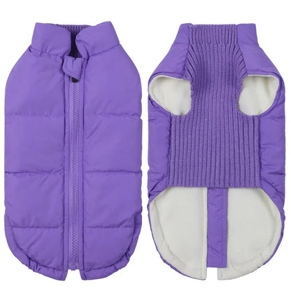 Winter Dog  Coats; BackZipper; Windproof;