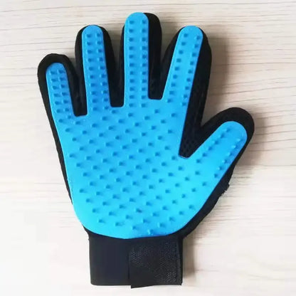 Grooming Dog / Cat  Fur 2 Sided Grooming Glove;  De-Shedding/ De-Matting Pet Hair Glove