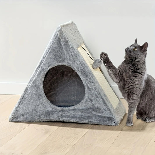 Cat bed  for cats under 15 lhs; toy ball, scratching board