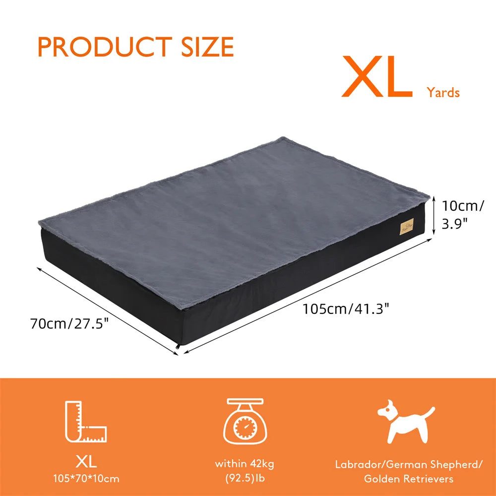 Large Orthopaedic Dog Bed ;Waterproof Cushion;