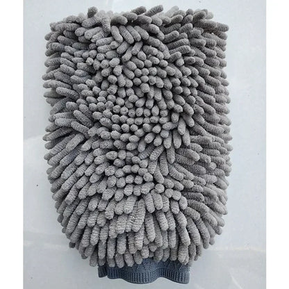 Pet Grooming Gloves ;Quick Drying Dogs Paw Towel; Chenille Microfiber Double Sided Dogs Grooming Mit;