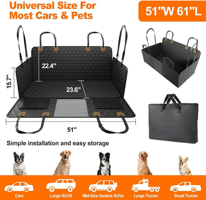Waterproof Pet  Foldable Car Seat ;  Trunk/ Car  Back Seat Protector;