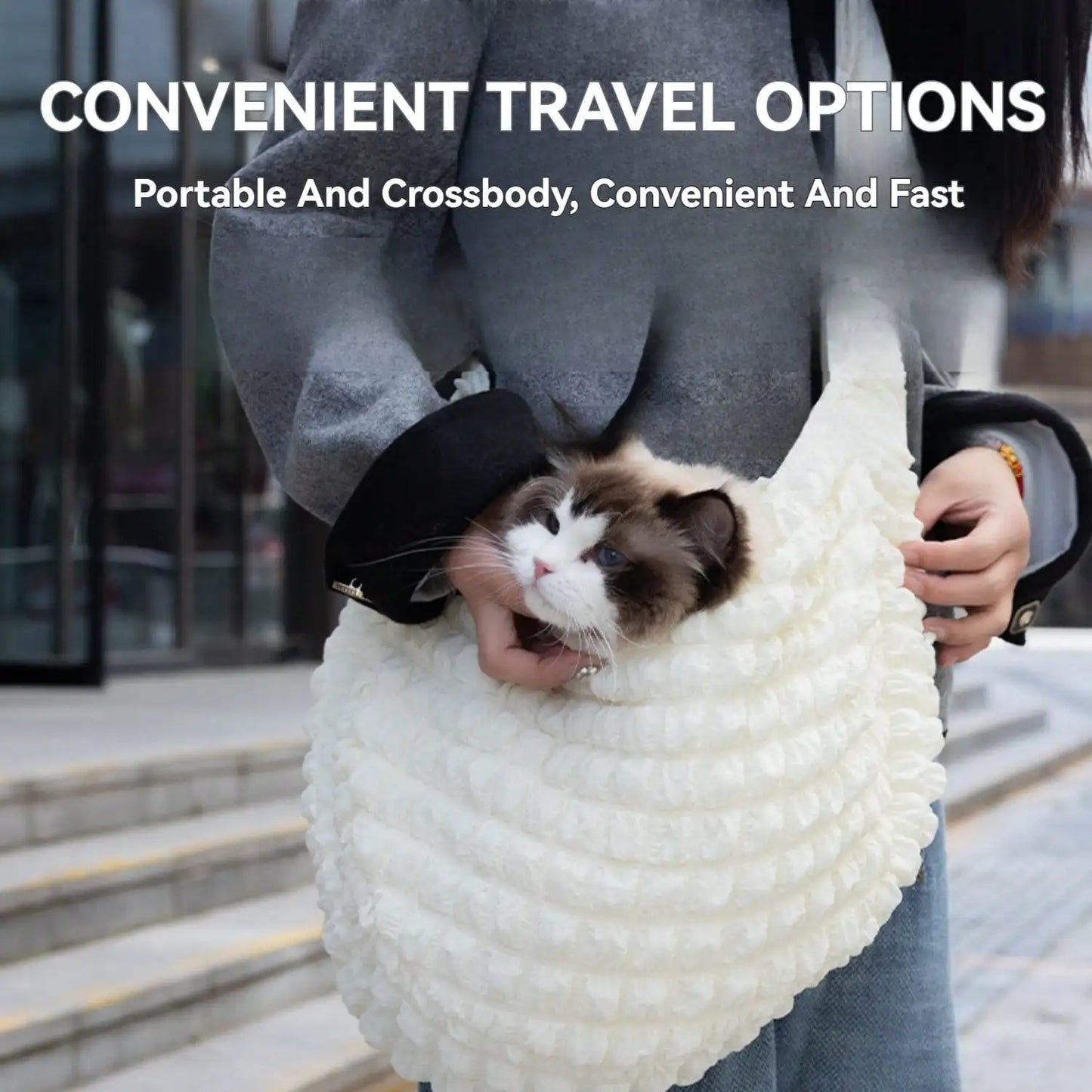 Portable Bag Dog Backpack; Breathable Pet Body  Bag  for Small Dogs; Daily Use Walking Travel bag;