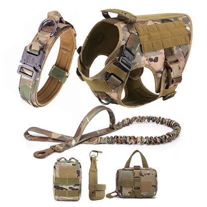 Large Dog Harness Leash Set; Walking Vest Dog Harness'