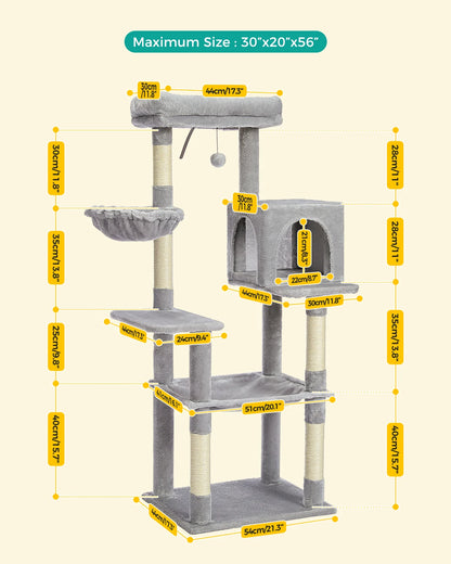 Multi-Level Cat Tree Tower;  Kitten Tower Cozy Condo;