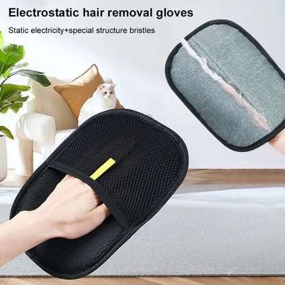 Pet Grooming Gloves Deshedding Brush Glove;  Dog Cat Rabbit with Long/Short/Curly Hair;