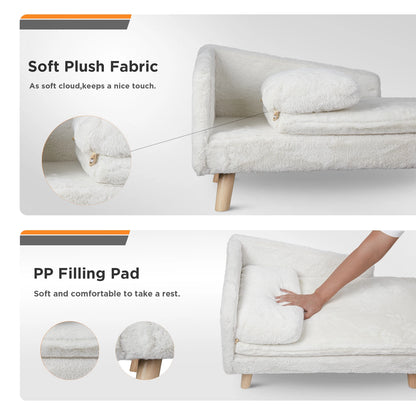 Elevated Pet Bed;Nordic Stool Bed w/ Pad; Waterproof Pet Sofa