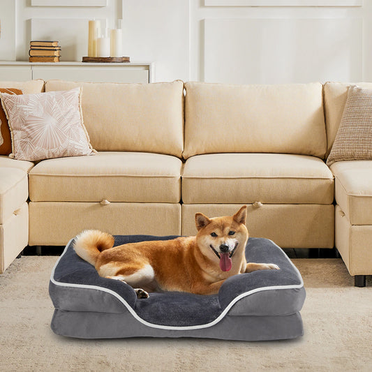 Orthopedic Dog Bed; Memory Foam Bed Small Dogs & Cats;