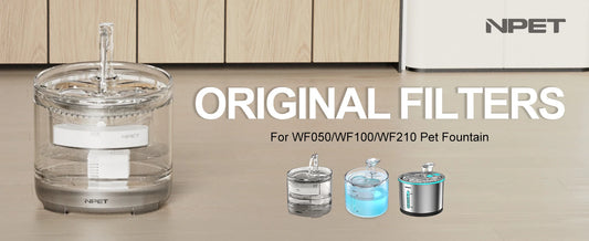 4 Pack Replacement Filters for WF050/WF100 Cat Water Fountain; WF210 Stainless Steel Pet Water Dispenser;