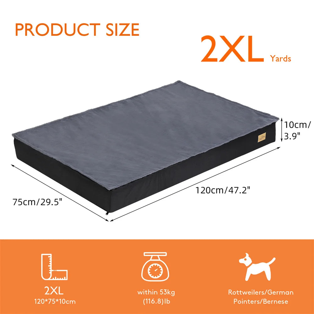 Large Orthopaedic Dog Bed ;Waterproof Cushion;
