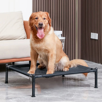 Elevated Dog Bed ; Portable Folding Pet Camping Bed;, Breathable Washable for Indoor Outdoor;