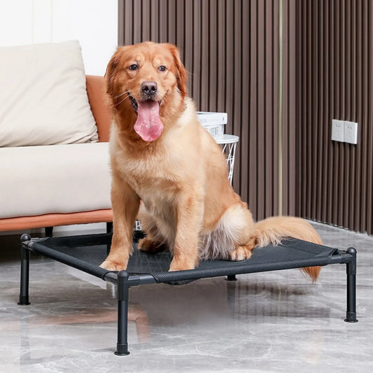 Elevated Dog Bed ; Portable Folding Pet Camping Bed;, Breathable Washable for Indoor Outdoor;