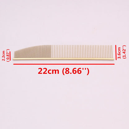Copper Dog Grooming Combs; Pet Boundary Knot Massage Tools; Professional Salon  Hair Cleaning Crescent High/ Low Teeth
