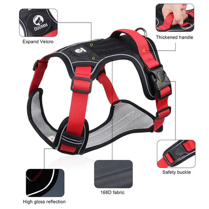 Dog Harness Reflective;  Tactical Vest 1680D Waterproof;