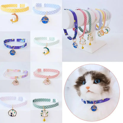 Cute Kitten Collar; Pet  Safety Necklace Breakaway; Adjustable ;