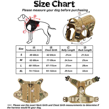 Military  Dog Harness , Collar ,Leash ; Bags Patches Set;