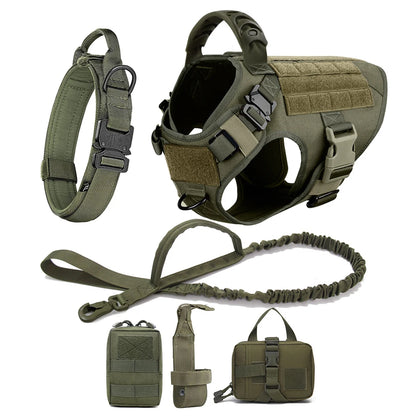 Large Dog Harness Leash Set; Walking Vest Dog Harness'