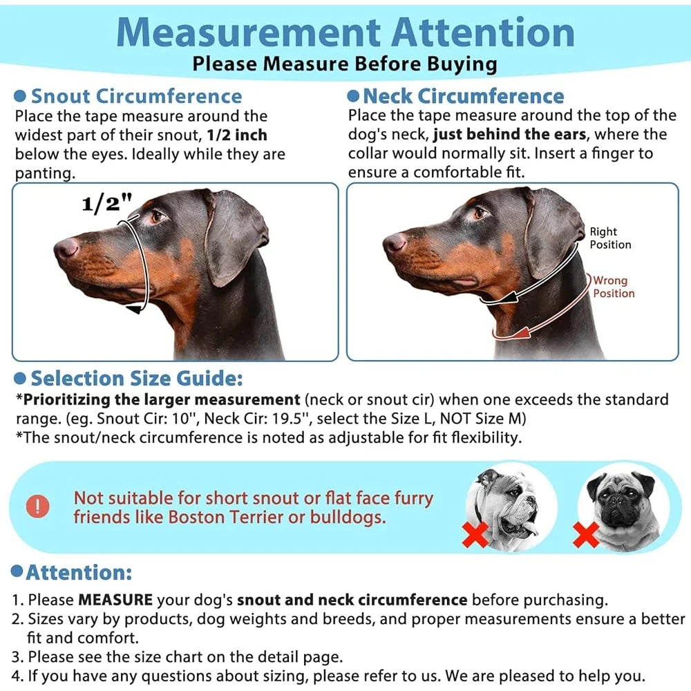 No Pull; Padded Safety Nose Leash ;Reflective Head Harness;