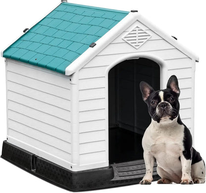 28.5'' Plastic Dog House Outdoor/ Indoor Shelter ;Water