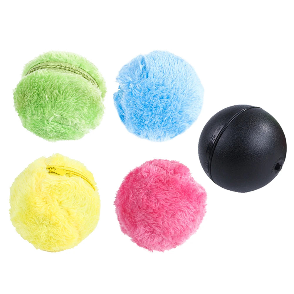 5pcs Pet Electric Balls Battery Powered ;