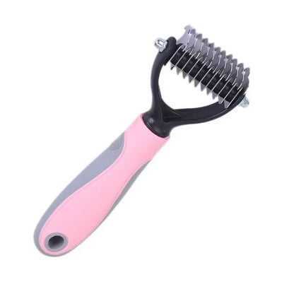 Pets Fur Knot Cutter Grooming ;Shedding Tools Pet Hair Removal; Comb /Brush Double sided;