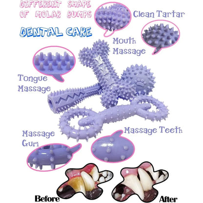 Puppy Toys for 2-8 Months;  Dog Chew Toy for Small Puppies ;Teething Toys for puppies soft rubber;