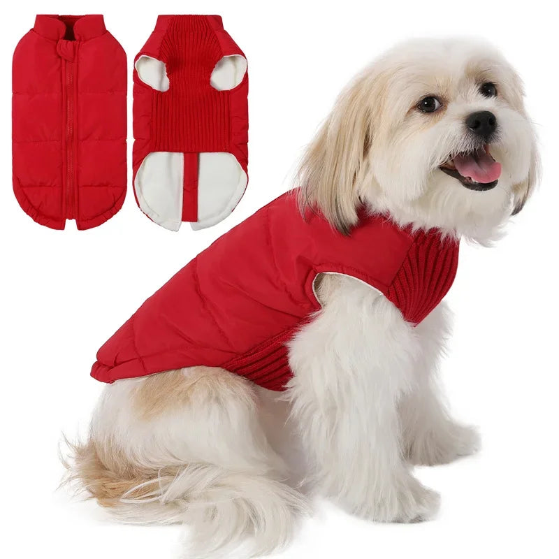 Winter Dog  Coats; BackZipper; Windproof;
