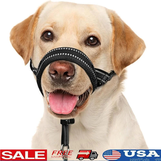 No Pull; Padded Safety Nose Leash ;Reflective Head Harness;