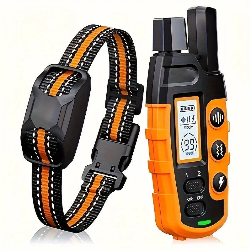 3300Ft Electric Dog Training Collar; Remote Control;  Shock Vibration;