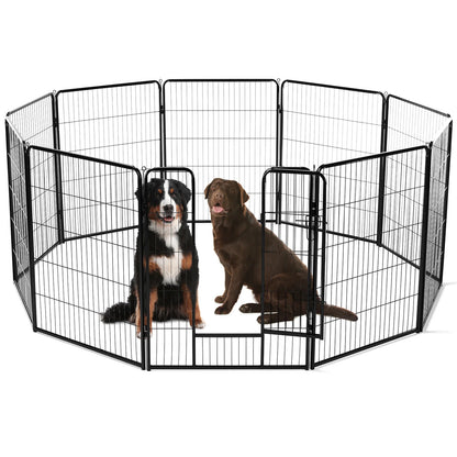 8 Panel Dog Playpen Indoor; Exercise Fence  Outdoor;
