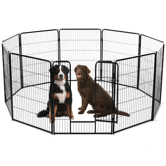 8 Panel Dog Playpen Indoor; Exercise Fence  Outdoor;