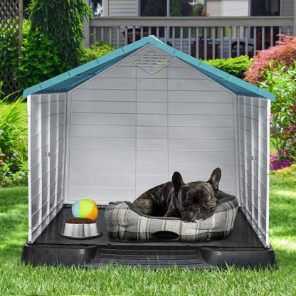 28.5'' Plastic Dog House Outdoor/ Indoor Shelter ;Water