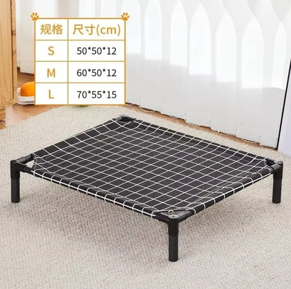Elevated Dog Bed ; Portable Folding Pet Camping Bed;, Breathable Washable for Indoor Outdoor;