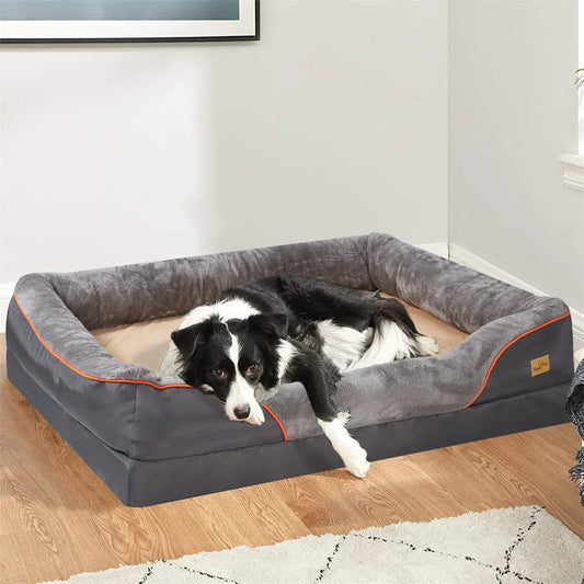 Jumbo Orthopedic Dog Bed; Memory Foam ;Pet Sofa ;