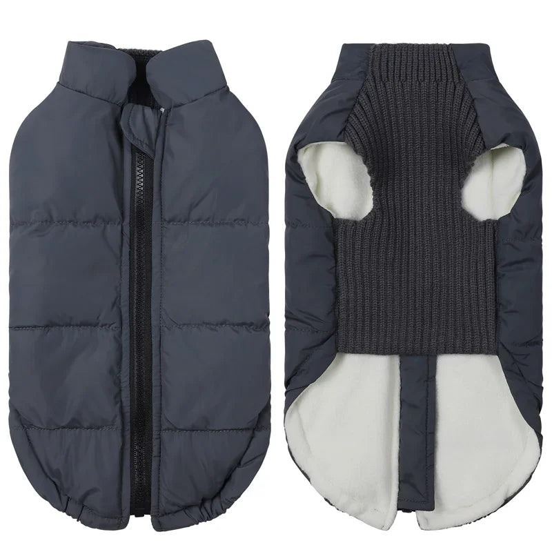 Winter Dog  Coats; BackZipper; Windproof;