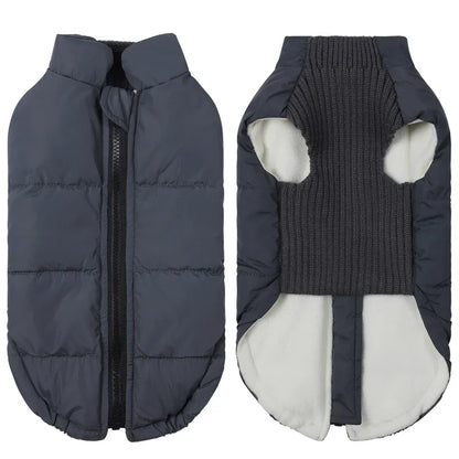 Winter Dog  Coats; BackZipper; Windproof;