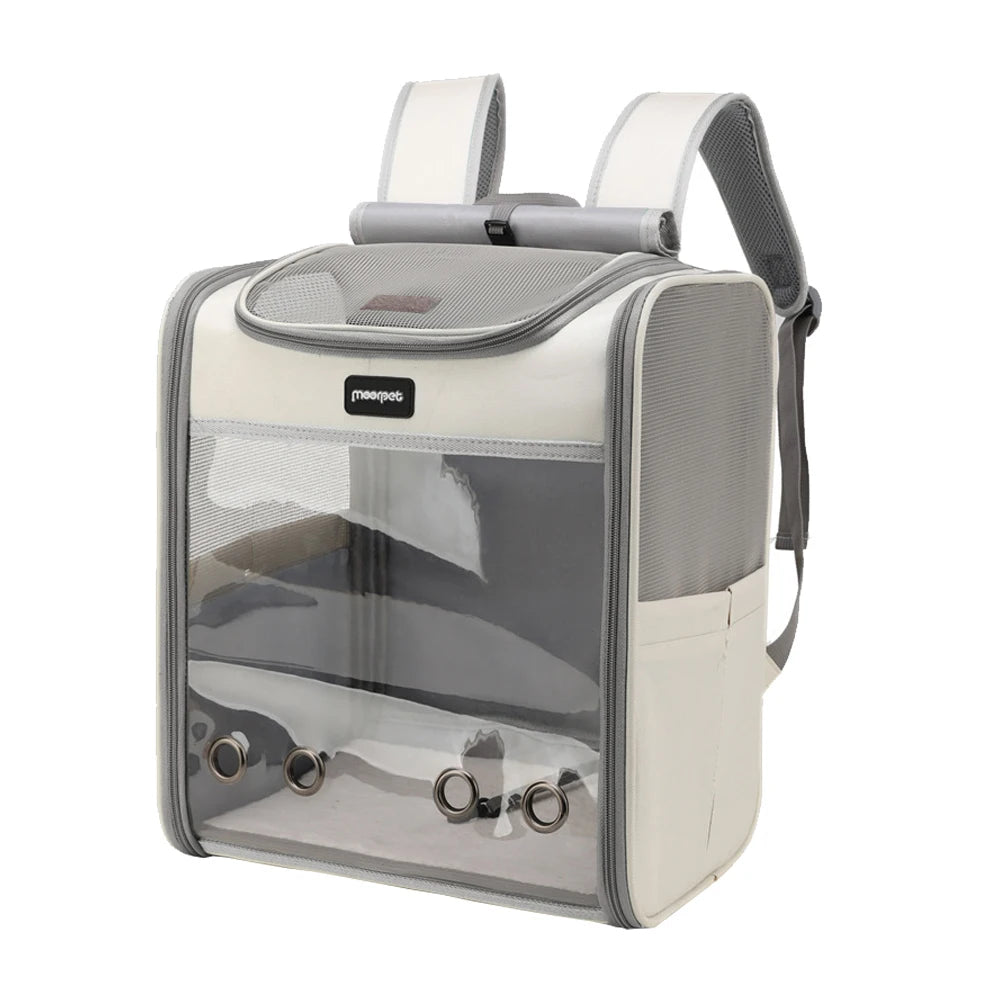 Carrier Pet Backpack Breathable; Transparent Portable Foldable Large Pet Carrier