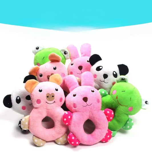 Plush Cartoon Panda, Frog, Rabbit, Pig & Chicken Toys;