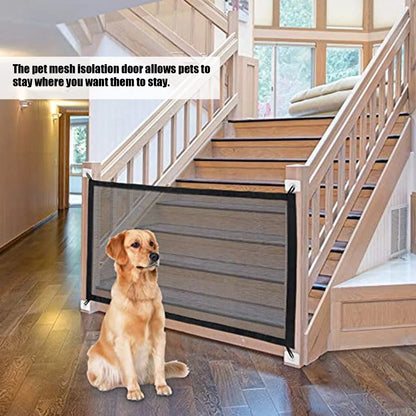 Pet Safety Barrier; Dog Isolation Mesh Gate;