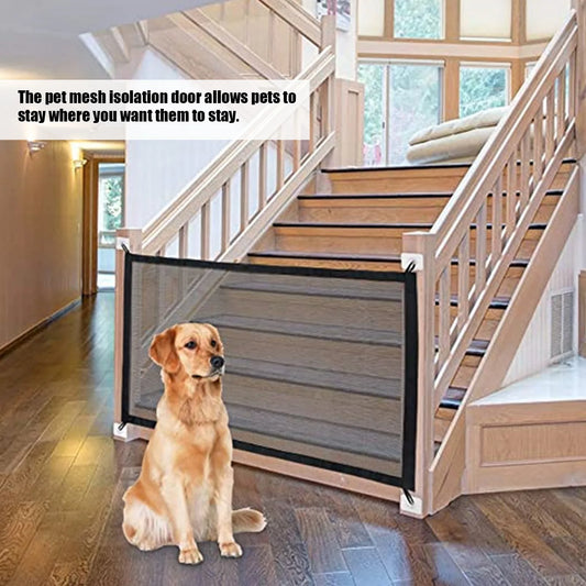 Pet Safety Barrier; Dog Isolation Mesh Gate;