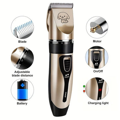 Pet Hair Trimmer Kit ;Electric Precision Clippers;