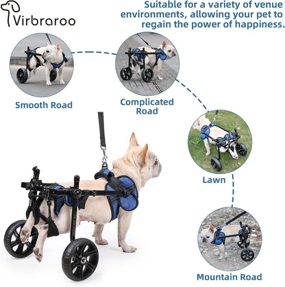 Dog Wheelchair for Back Legs;Adjustable Dog Wheelchair,