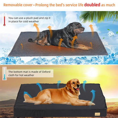 Large Orthopaedic Dog Bed ;Waterproof Cushion;