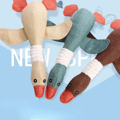 Mallard Duck Dog Toy;  Aggressive Chewers; Dog Squeaky Toy;