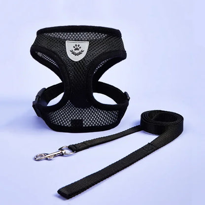 Dog Adjustable Harness / Vest & Walking Lead;